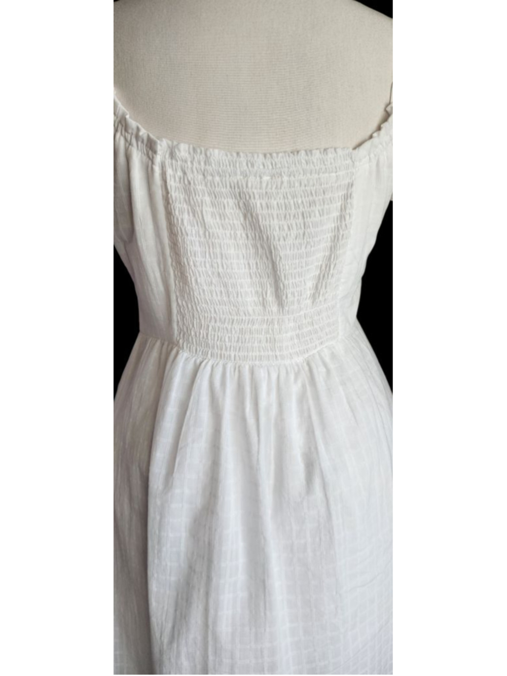 Women's Copper Key White Off-Shoulder Milkmaid Mini Dress M - Picture 5 of 12